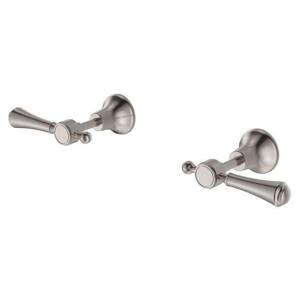 Lillian Lever Wall Top Assemblies in Brushed Nickel