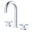 Kaya Round Hob Set, Cross Taps in Chrome