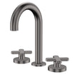 Kaya Round Hob Set, Cross Taps in Gun Metal