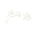 Kaya Wall Set, Cross Taps, 130mm in Matte White
