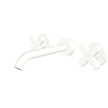 Kaya Wall Set, Cross Taps, 180mm in Matte White