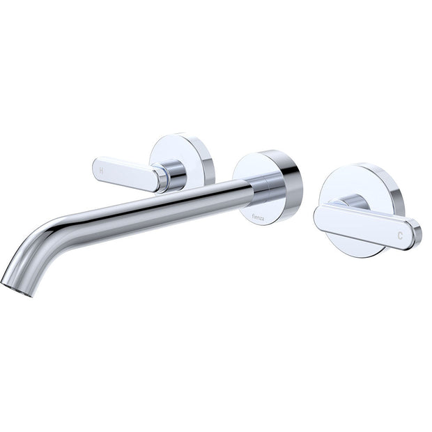 Kaya Wall Set, Lever Taps, 220mm in Chrome