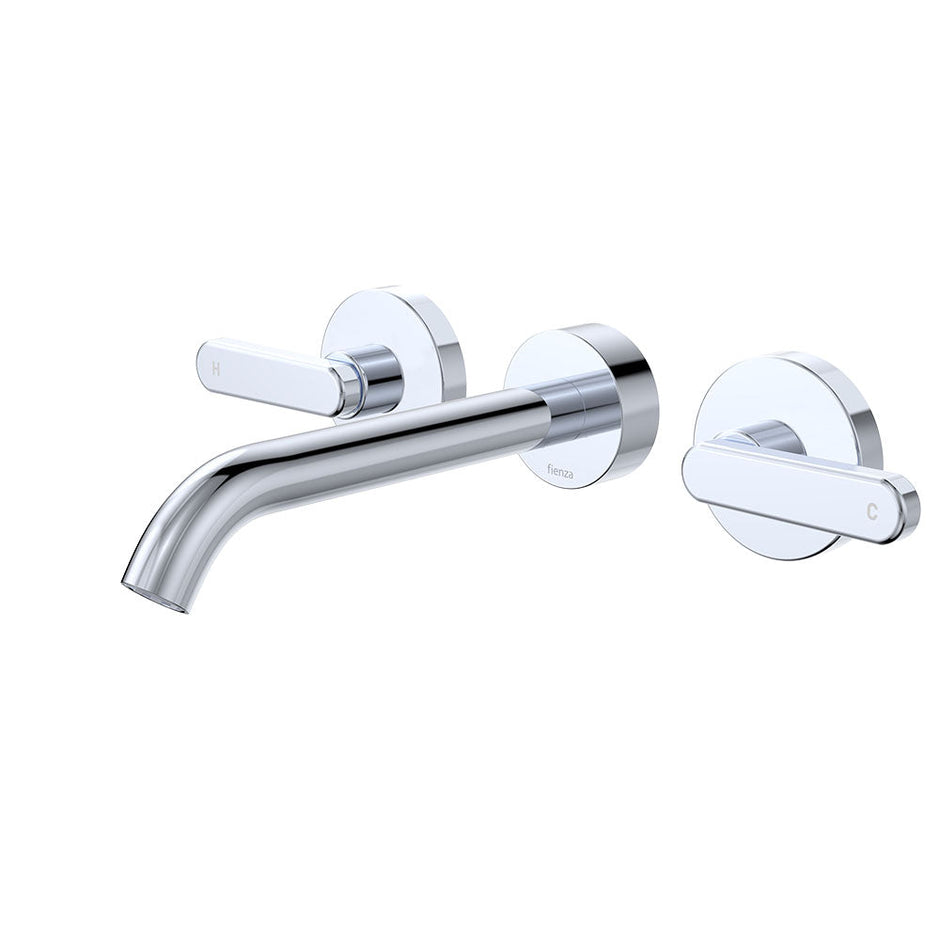 Kaya Wall Set, Lever Taps, 180mm in Chrome