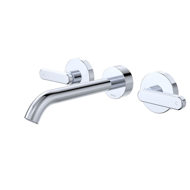 Kaya Wall Set, Lever Taps, 180mm in Chrome