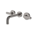 Kaya Wall Set, Lever Taps, 130mm in Gun Metal