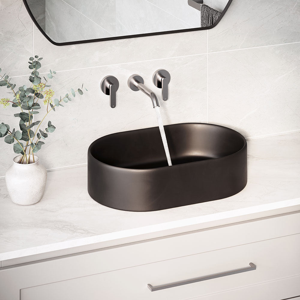 Kaya Wall Set, Lever Taps, 180mm