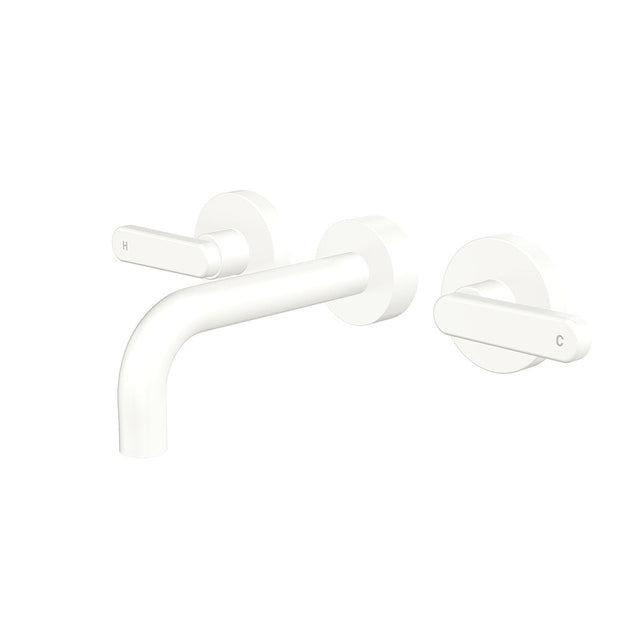 Kaya Wall Set, Lever Taps, 130mm in Matte White