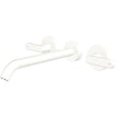Kaya Wall Set, Lever Taps, 220mm in Matte White