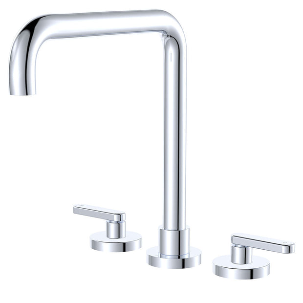 Kaya Squareline Hob Set, Lever Taps in Chrome