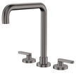 Kaya Squareline Hob Set, Lever Taps in Gun Metal