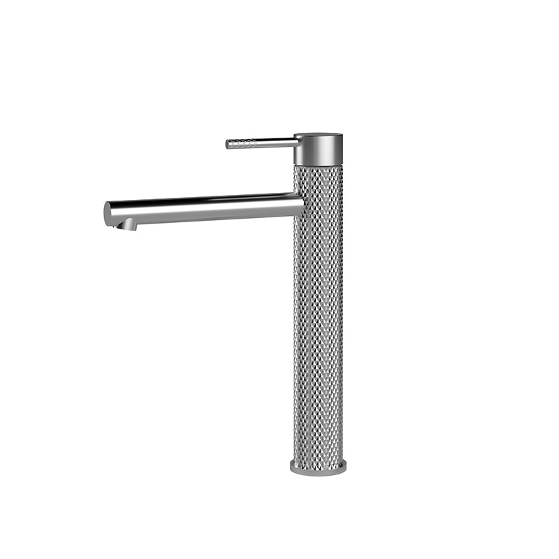 Zenmo Tiara Tower Basin Mixer in Brushed Nickel