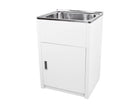 Zenmo Lavassa 35L Laundry Trough and Cabinet 555mm in Matte White