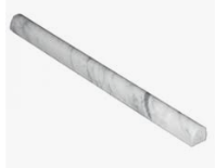 CARRARA PENCIL CAPPING HONED 150X15X19MM - CARRARA PENCIL BORDER HONED 150