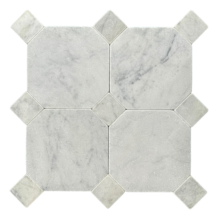 CARRARA SQUARE 45 TUMBLED CHIP SIZE 45X45X10MM - CARRARA SQUARE 45 TUMBLED