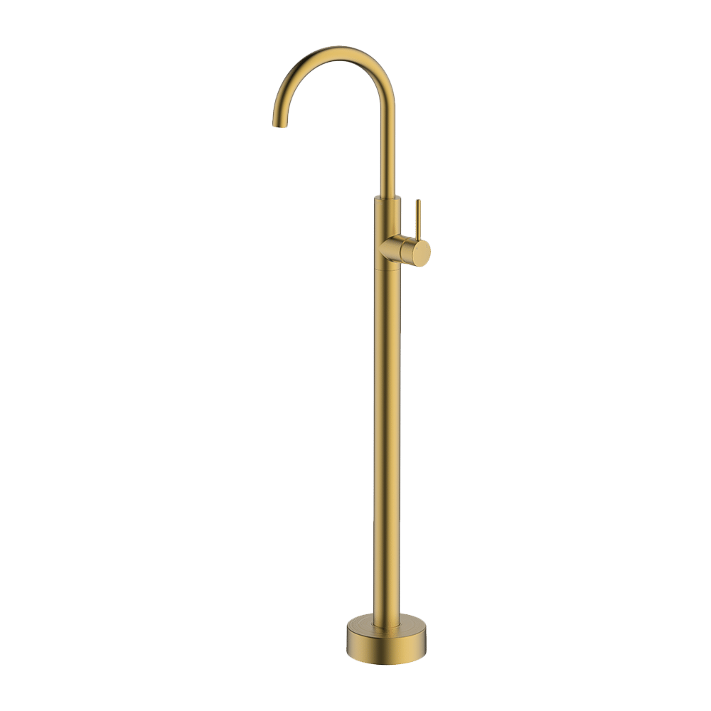 Lucia Bath Filler in Brushed Brass