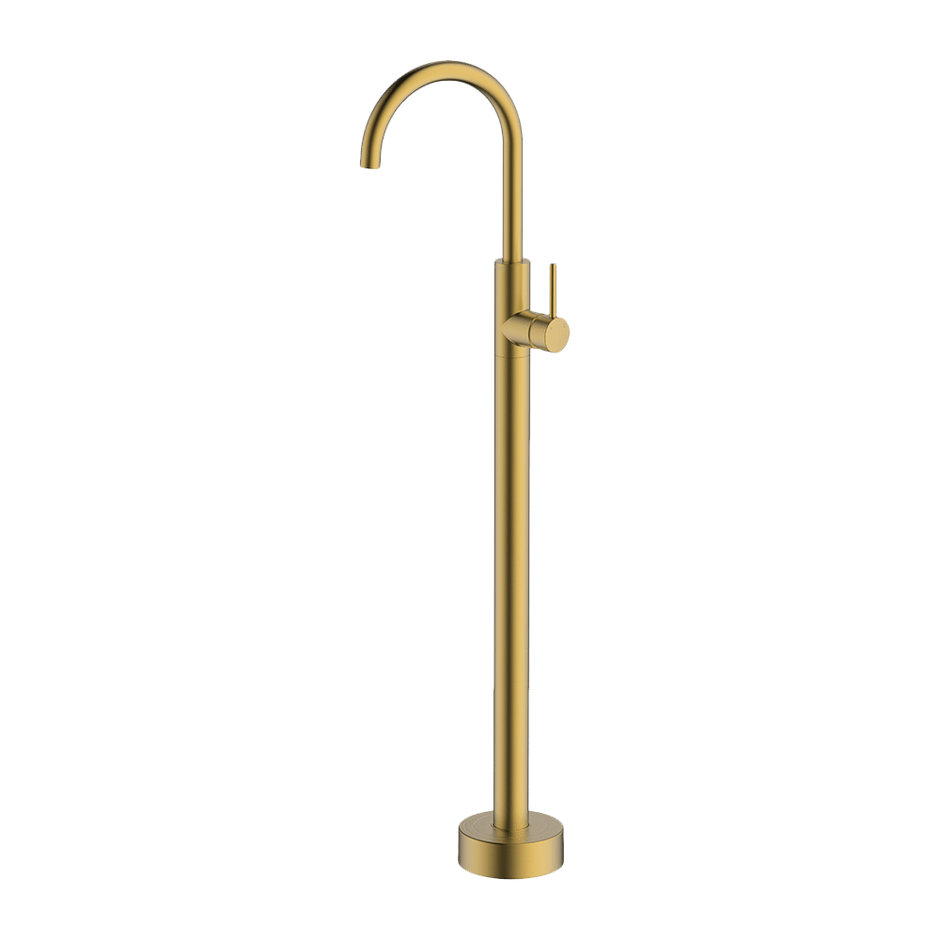 Lucia Bath Filler in Brushed Brass