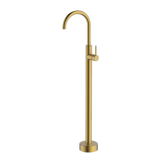 Lucia Bath Filler in Brushed Brass