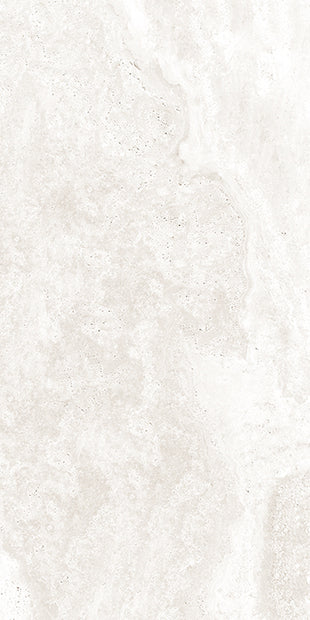 3D Crafted Travertine White Marble Look Porcelain Tiles 600x1200 tile