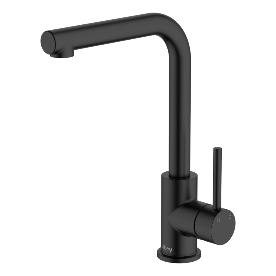 Lucia Side Lever Sink Mixer in Black