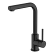 Lucia Side Lever Sink Mixer in Black