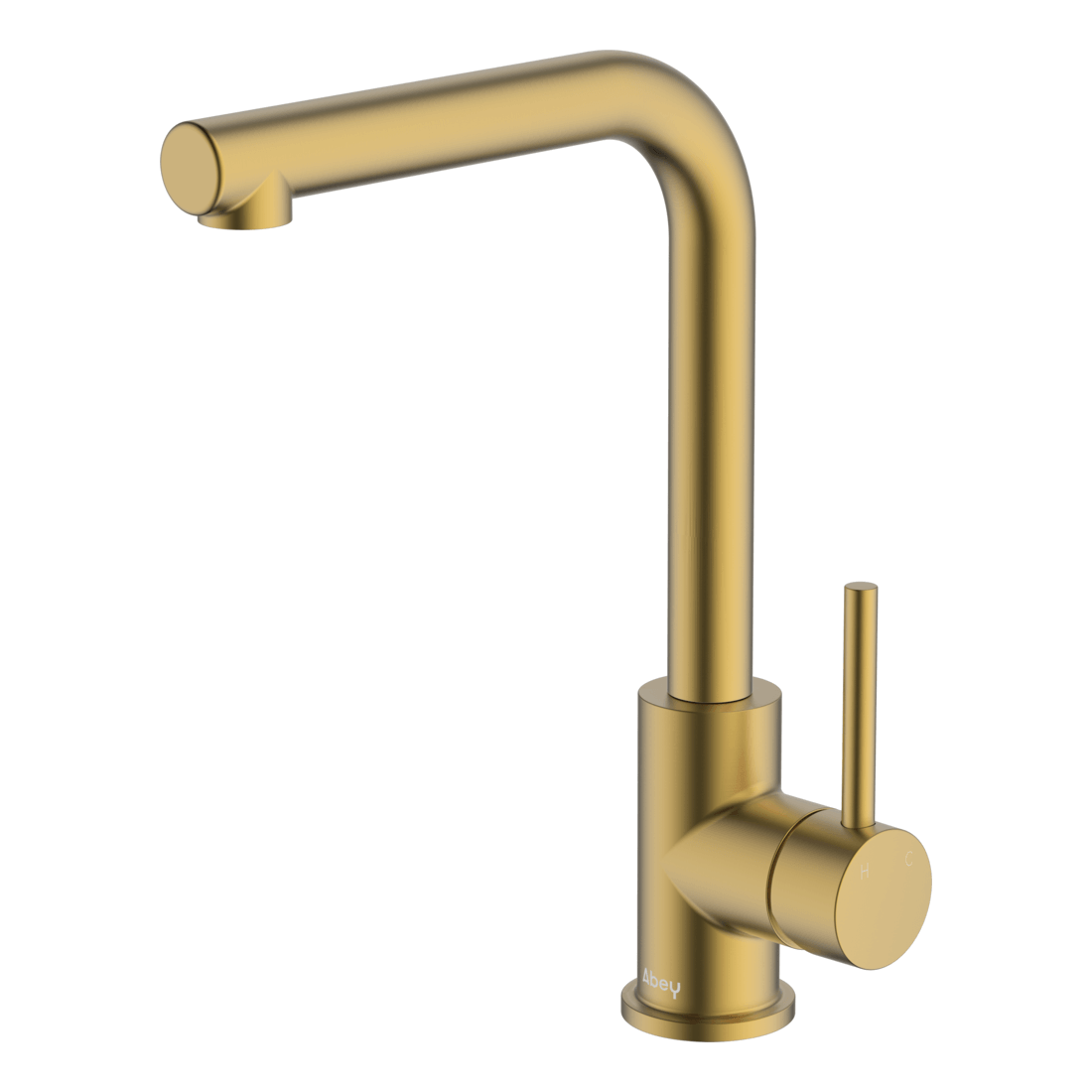 Lucia Side Lever Sink Mixer in Brushed Brass