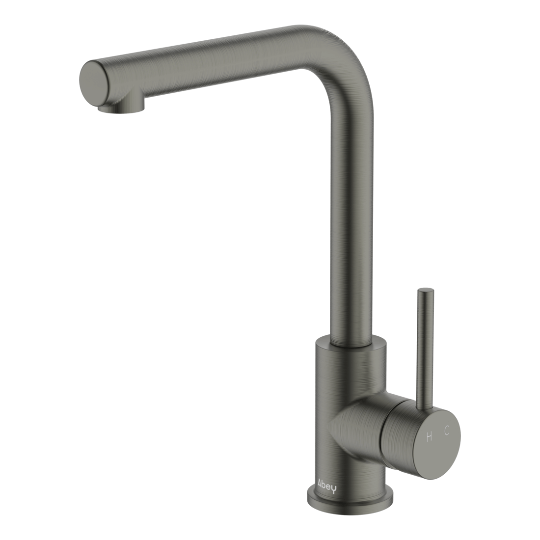 Lucia Side Lever Sink Mixer in Gun Metal