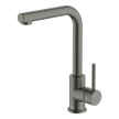 Lucia Side Lever Sink Mixer in Gun Metal
