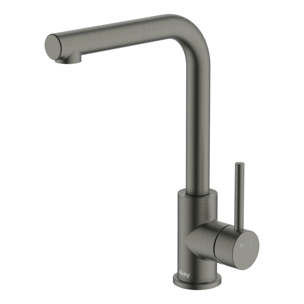 Lucia Side Lever Sink Mixer in Gun Metal