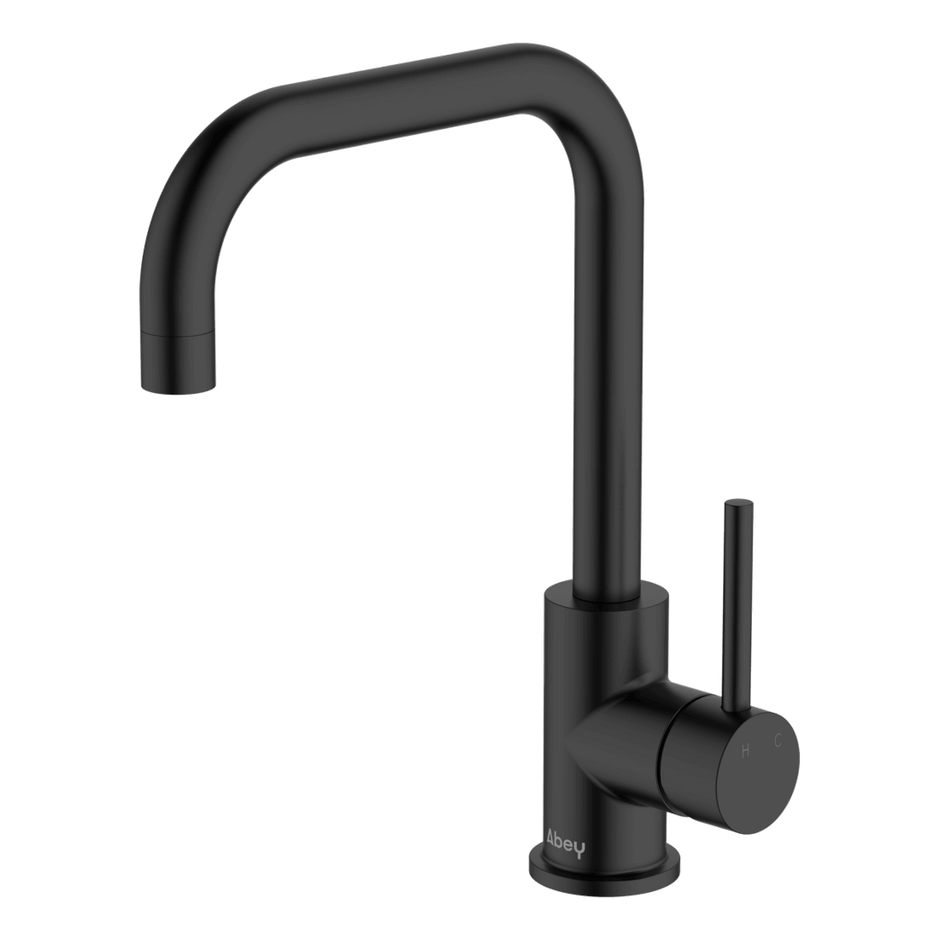 Lucia Square Sidelever Mixer in Black