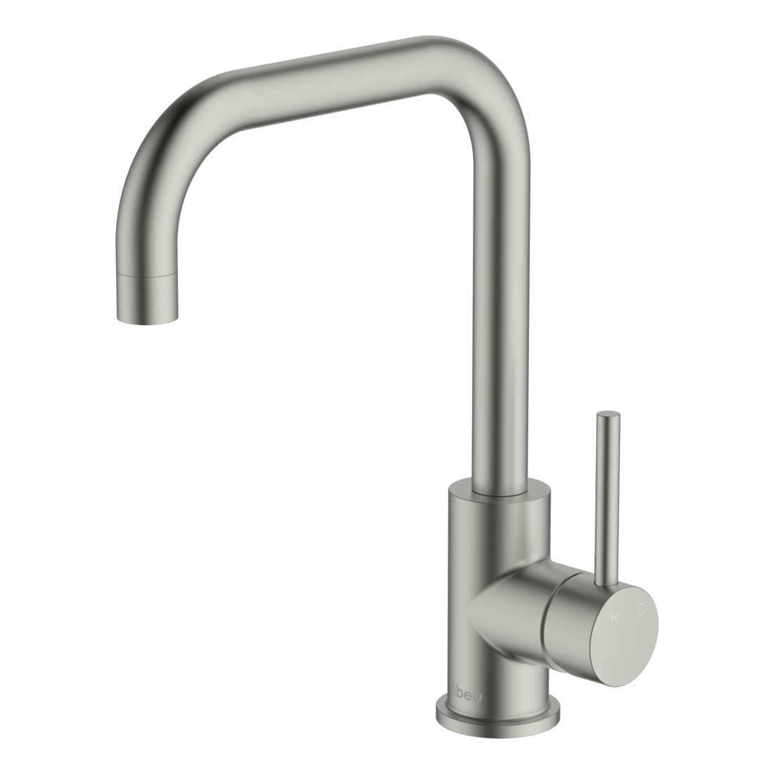 Lucia Square Sidelever Mixer in Brushed Nickel