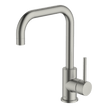Lucia Square Sidelever Mixer in Brushed Nickel
