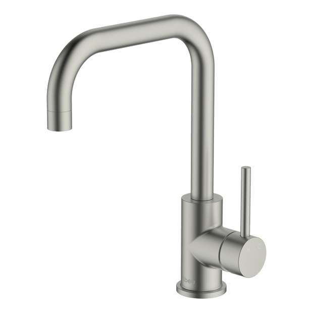 Lucia Square Sidelever Mixer in Brushed Nickel