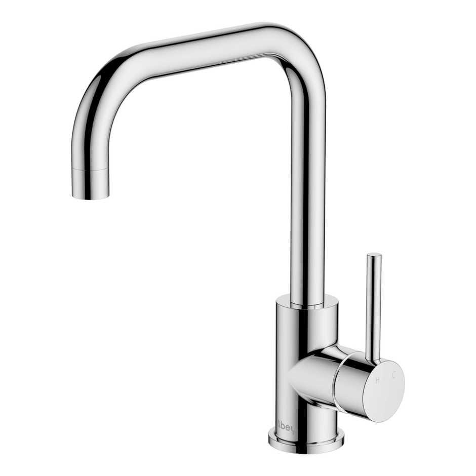Lucia Square Sidelever Mixer in Chrome