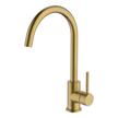 Lucia Goose Sidelever Mixer in Brushed Brass