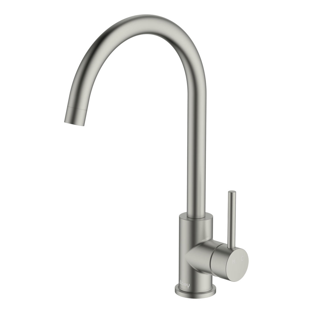 Lucia Goose Sidelever Mixer in Brushed Nickel