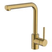 Lucia Sidelever Mixer with Pull Out in Brushed Brass
