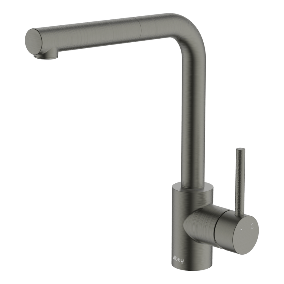 Lucia Sidelever Mixer with Pull Out in Gun Metal