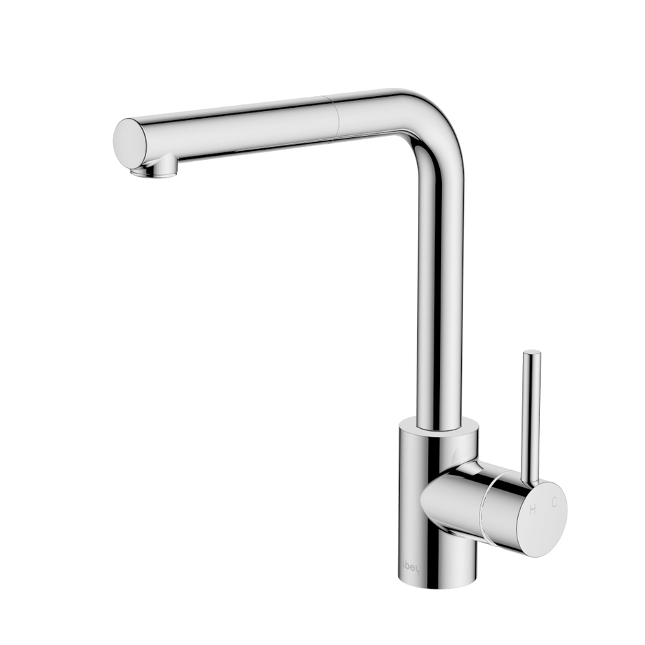 Lucia Sidelever Mixer with Pull Out in Chrome