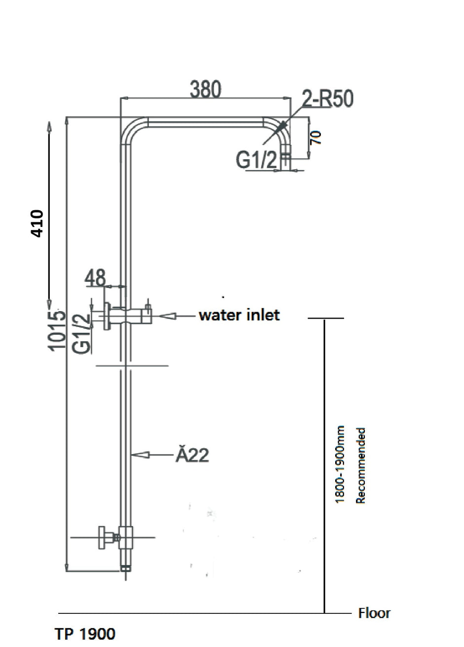 Zenmo Mondo Multifunction Shower Rail TP1900
