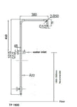 Zenmo Mondo Multifunction Shower Rail TP1900