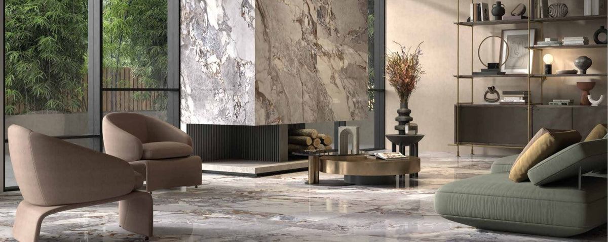 Unico Grey Marble Look Porcelain Tiles