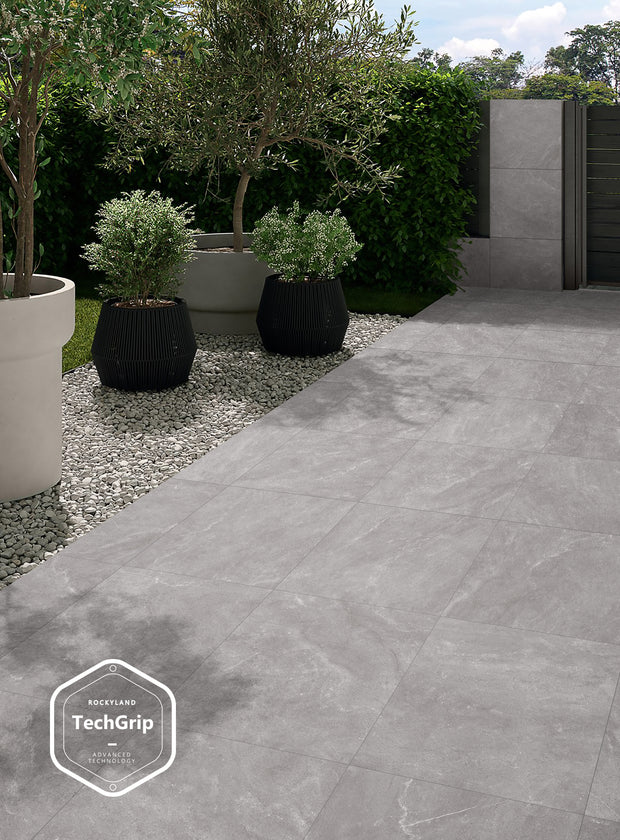 Kiel Grigio Stone Look Porcelain Tiles