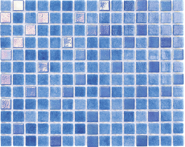Iris Mix Medium 7803 Glass Pool Mosaic 310x390mm sheet