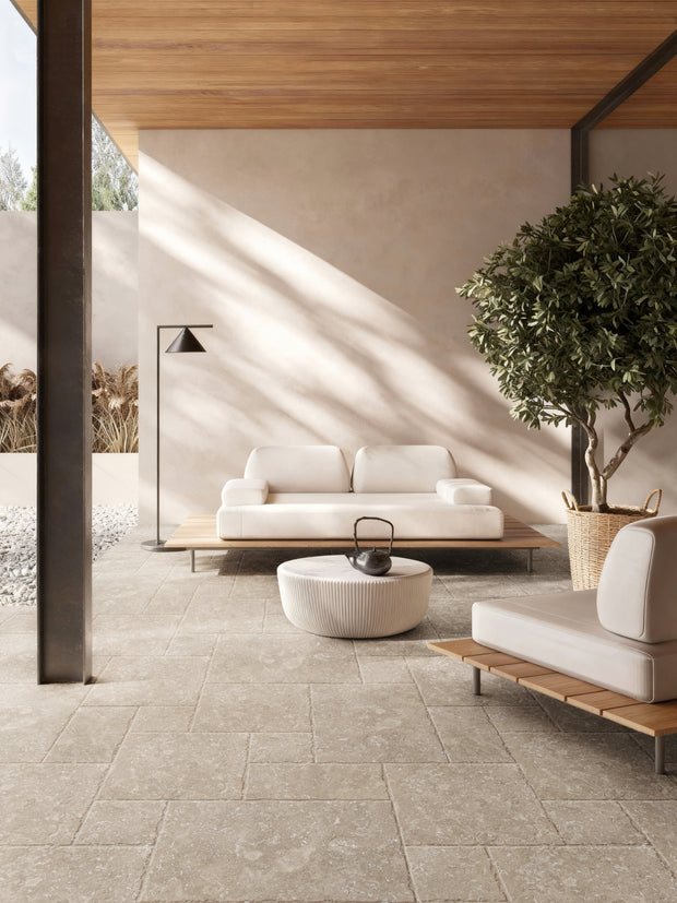 Bari Beige Travertine Look Porcelain Tiles