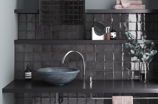 Altea Black 100x100 Square Tiles