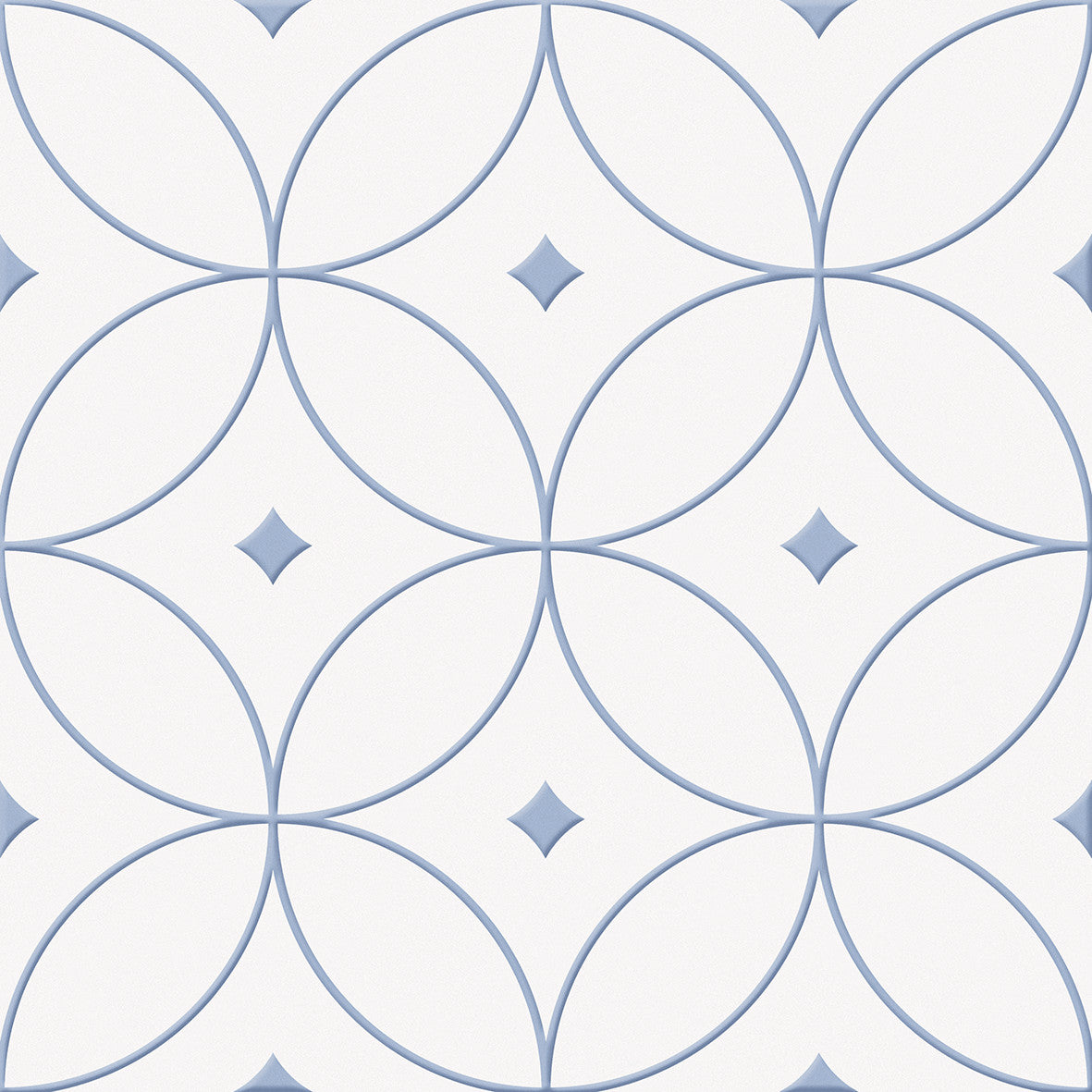 Alhambra Azul Embossed Decor Tiles 250x250mm