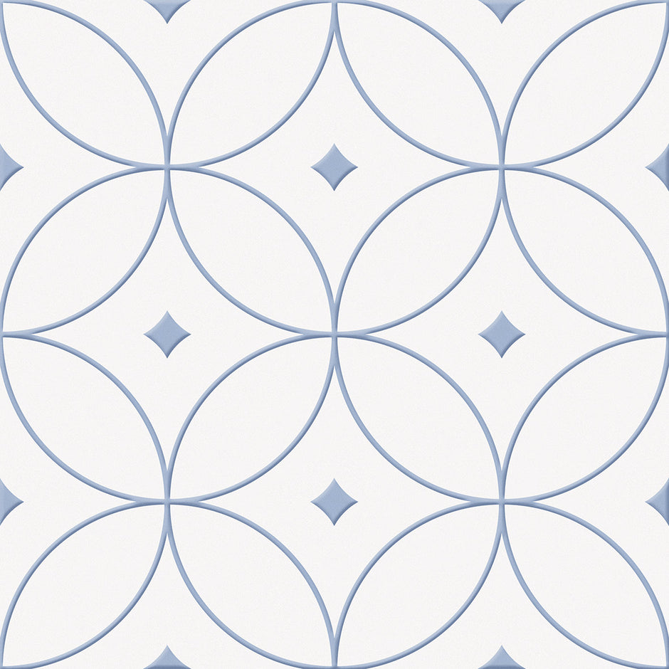 Alhambra Azul Embossed Decor Tiles 250x250mm