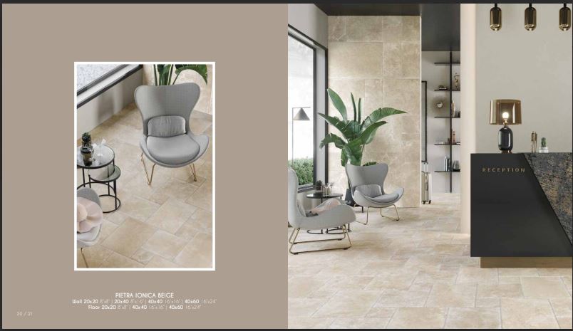 Pietra Ionica Beige Versailles Porcelain Tiles