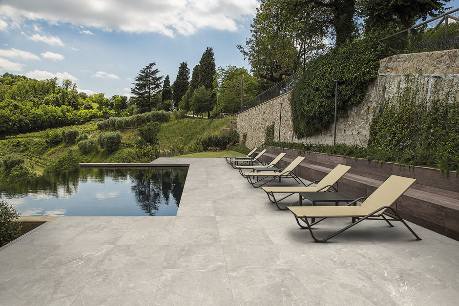 Riviera Silver Stone Look Porcelain Tiles