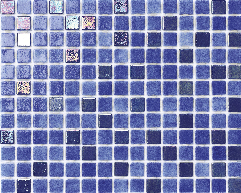 Iris Mix Dark 7802 Glass Pool Mosaic 310x390mm sheet